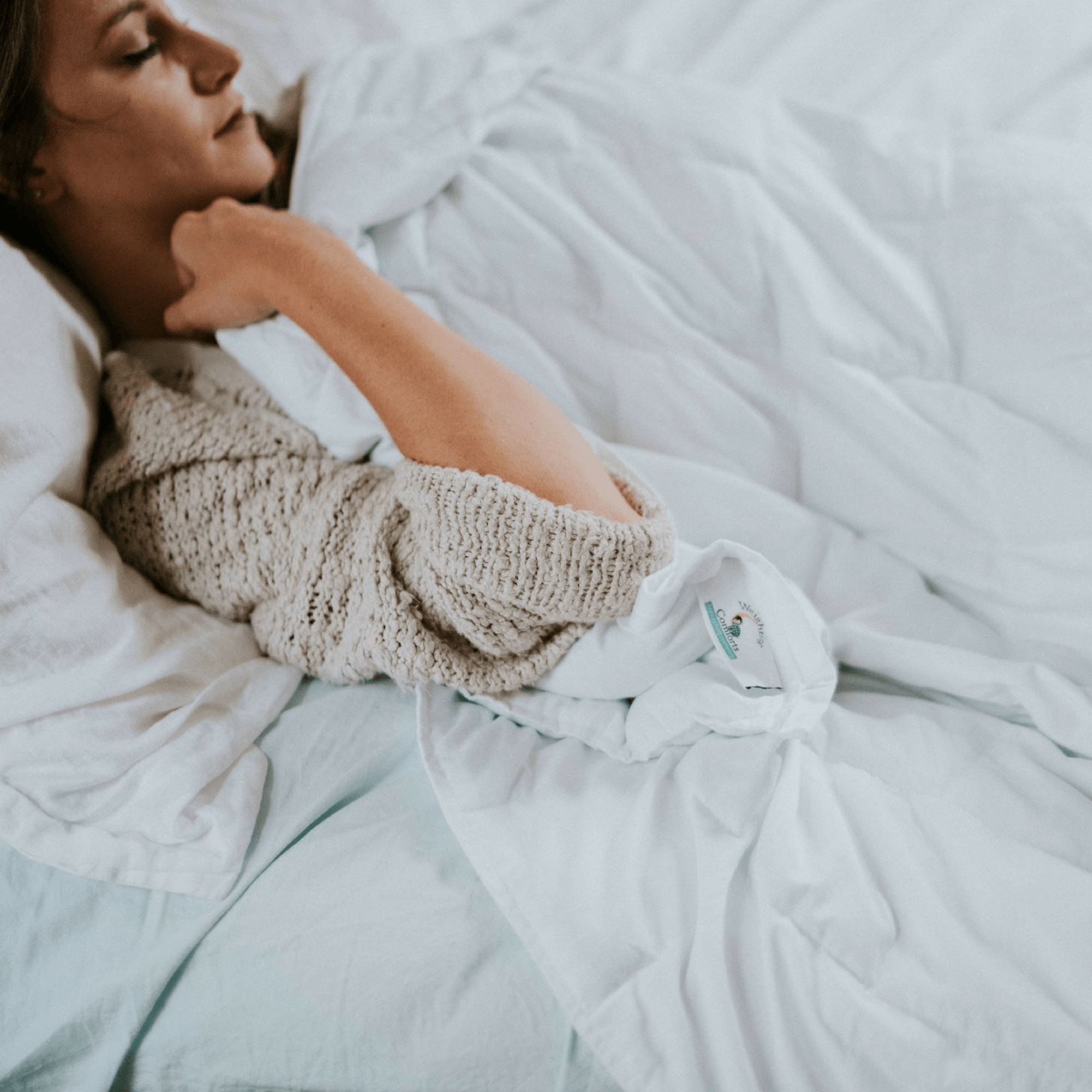 COOLMAX® Weighted Blanket White Weighted Blanket Weighting Comforts