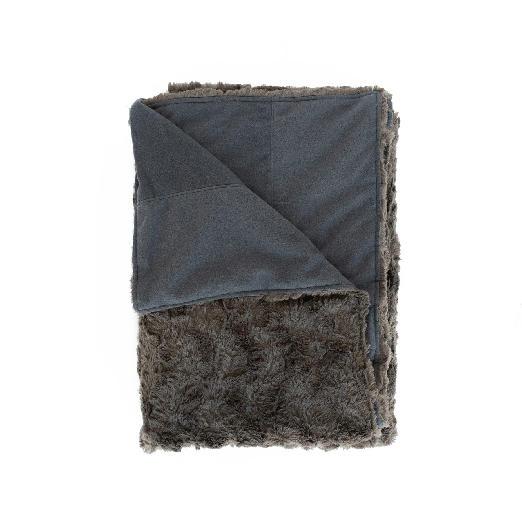 Faux Fur Cozy Throw + Duvet Weighting Comforts