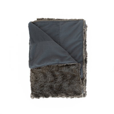 Faux Fur Cozy Throw + Duvet Weighting Comforts